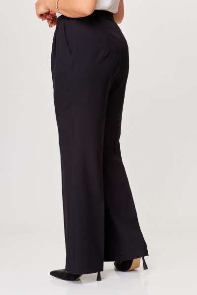 Элегантный костюм из текстиля брюки и жакет ANASTASIA MAK 1205 черный - фото 7