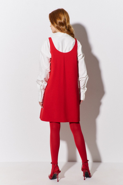 Красный сарафан прямого кроя на подкладке из текстиля FLAIM 1087.01 красный - фото 2