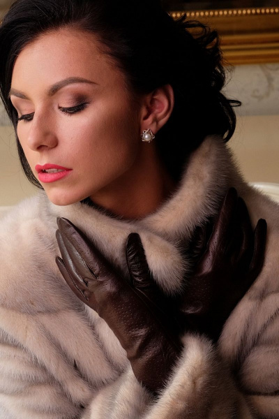 Перчатки ACCENT 304р кофейный - фото 4