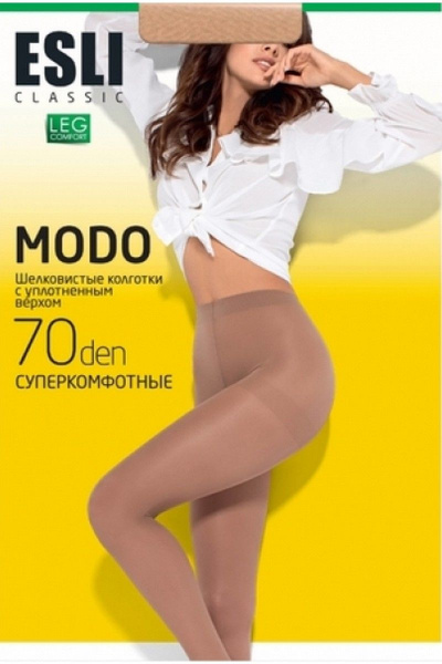 Облегающие колготки бежевого цвета из трикотажа для каждого дня CONTE Esli_Modo_70_Visone - фото 1