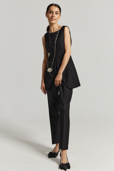 Демисезонные текстильные брюки прямого кроя с карманами ATTIKA А3002-2 - фото 2