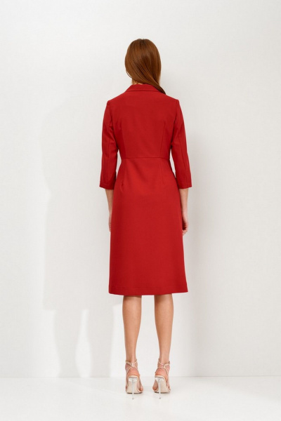 Платье с бантами и глубокими складками по линии талии Morozov Amavie 1.1917_А3_Rani_винный - фото 2