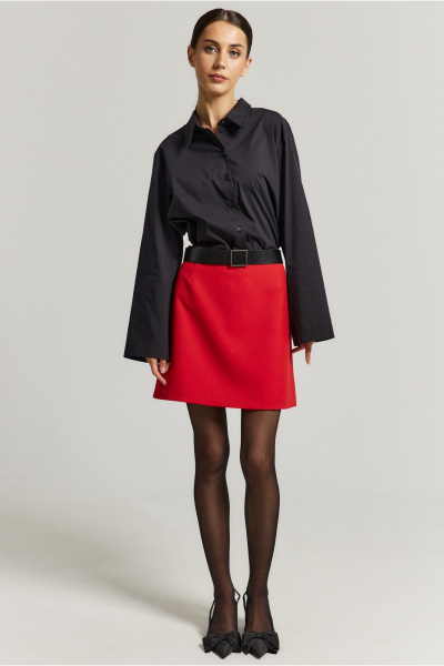 Рубашка свободного кроя из хлопка с воротником-стойкой ATTIKA А3014 - фото 1