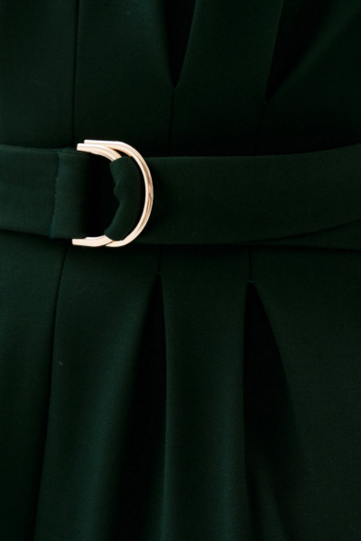 Платье со спущенными плечами и защипами из трикотажа Morozov Amavie 1.1975_B1_Selena_зеленый - фото 8