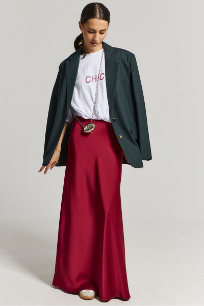 Юбка А-силуэта из струящегося текста из ткани ATTIKA А3017 - фото 1