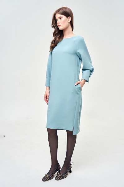 Платье прямое до колена с регланом и складками Morozov Amavie 1.1981_A1_Bonni_мята - фото 4