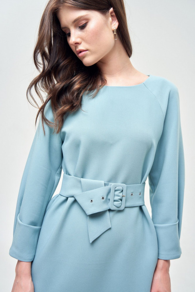 Платье прямое до колена с регланом и складками Morozov Amavie 1.1981_A1_Bonni_мята - фото 3