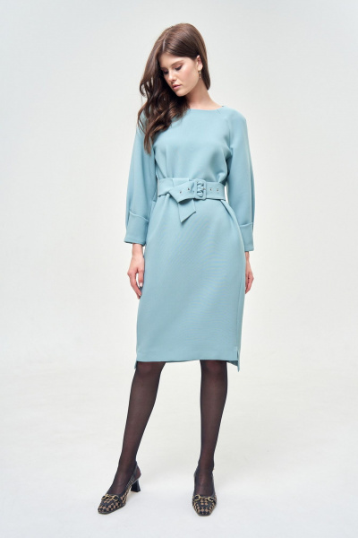 Платье прямое до колена с регланом и складками Morozov Amavie 1.1981_A1_Bonni_мята - фото 2