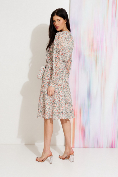 Платье из цветного креп-шифона с разрезом и воротником Morozov Amavie 1.2015_A2_Maxinel_ягоды - фото 2