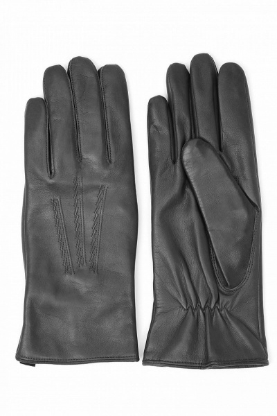 Черные кожаные перчатки из оленя без подкладки ACCENT 128 черный - фото 1