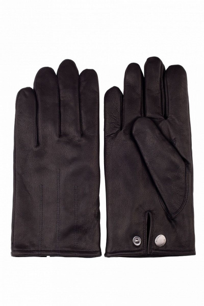 Перчатки из натуральной кожи для демисезона ACCENT 461 черный - фото 1