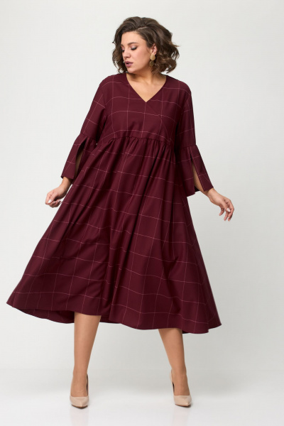 Платье Avenue 0131 бордо-розовый - фото 4