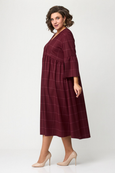 Платье Avenue 0131 бордо-розовый - фото 3
