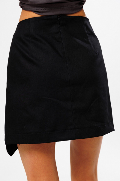 Короткая джинсовая юбка с асимметричным кроем Kivviwear 4209.01 - фото 6