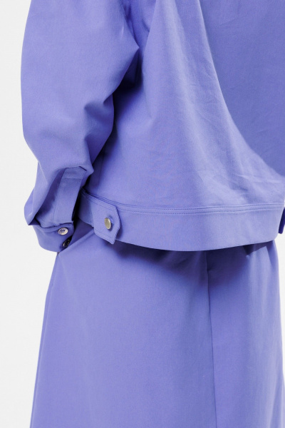 Джинсовый костюм жакет и юбка-трапеция с разрезом Kivviwear 42144215.03 - фото 13