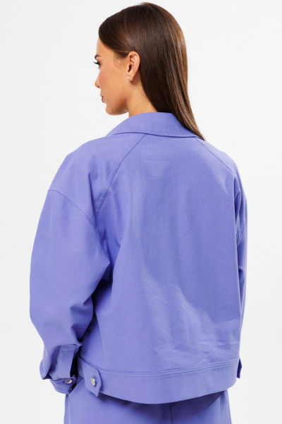 Джинсовый костюм жакет и юбка-трапеция с разрезом Kivviwear 42144215.03 - фото 12