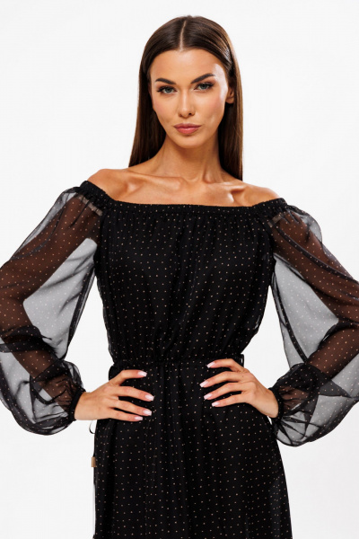 Платье Butеr 2895 черный_принт - фото 6