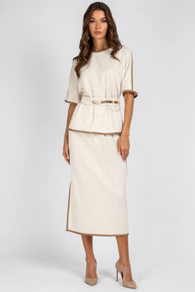 Блуза и юбка из трикотажа с кружевной отделкой VIZAVI 801 - фото 4