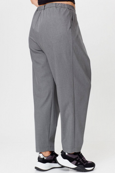 Брюки и рубашка в офисном стиле с карманами из экокожи SOVA 11242 - фото 5