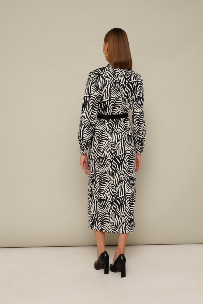 Платье с анималистичным принтом и разрезом в среднем шве PUR PUR 11-274/3 - фото 3