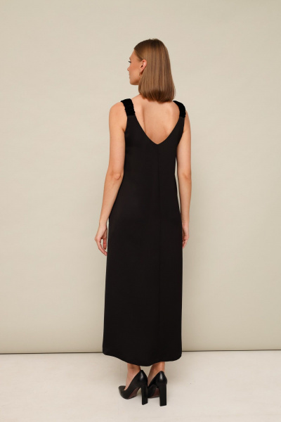 Миди платье из струящейся ткани с блестящим эффектом PUR PUR 11-305 - фото 4