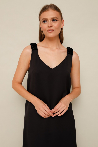 Миди платье из струящейся ткани с блестящим эффектом PUR PUR 11-305 - фото 3