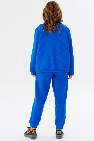 Комплект спортшик из стежки и трикотажа с высоким комфортом Anastasia 1137 индиго - фото 16