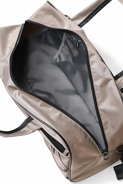 Дорожная текстильная сумка с карманами и регулируемой ручкой Galanteya 45816.24с674к45 бежев/черный - фото 5