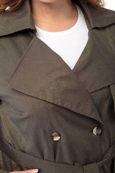 Тренч Anelli 911 зеленый - фото 9