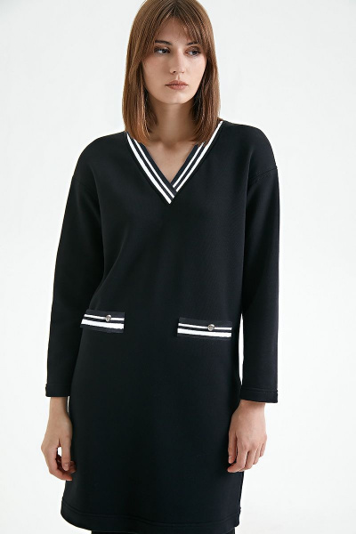 Платье Moveri by Larisa Balunova 5067D черный - фото 2