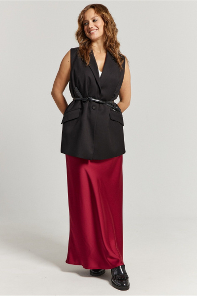 Юбка А-образного силуэта из струящейся вискозы Avord V3114 - фото 4