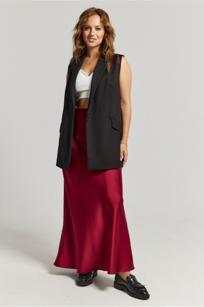 Юбка А-образного силуэта из струящейся вискозы Avord V3114 - фото 3