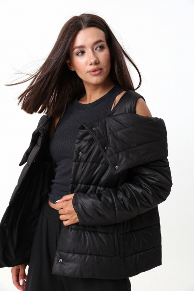 Куртка демисезонная с расширенным силуэтом и бретелями LM М95 - фото 9