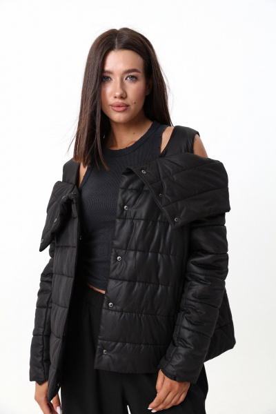 Куртка демисезонная с расширенным силуэтом и бретелями LM М95 - фото 8