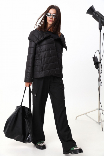 Куртка демисезонная с расширенным силуэтом и бретелями LM М95 - фото 4