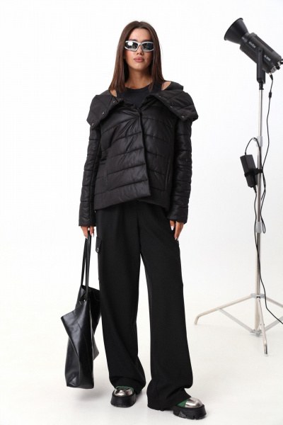 Куртка демисезонная с расширенным силуэтом и бретелями LM М95 - фото 3