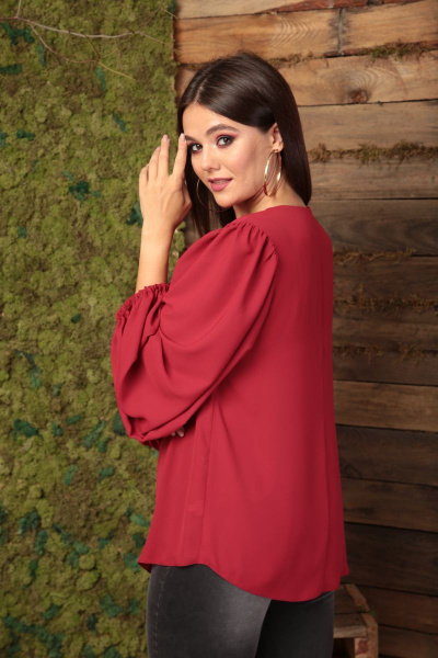 Блуза Anastasia 512 винный - фото 4