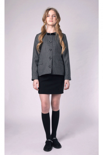 Черные брюки-карго из текстиля с эластичным поясом для мальчиков Франтишка Ш-3048-21с-12-с78 черно-белый - фото 1