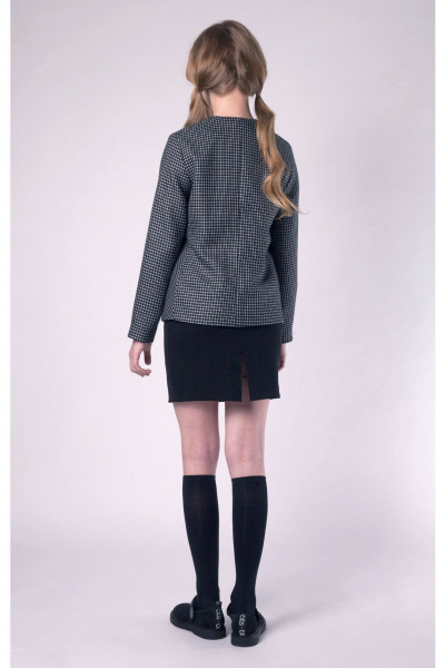 Черные брюки-карго из текстиля с эластичным поясом для мальчиков Франтишка Ш-3048-21с-12-с78 черно-белый - фото 2