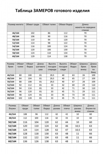 Деловой костюм 3-ка с жилетом, брюками и блузой из текстиля VIZAVI 811 темно-синий - фото 6