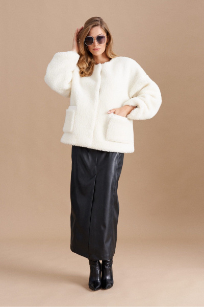 Полупальто ELLETTO 3730 молочный - фото 1