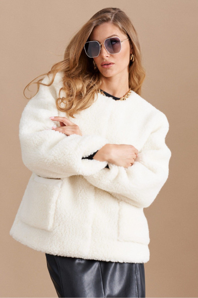 Полупальто ELLETTO 3730 молочный - фото 2