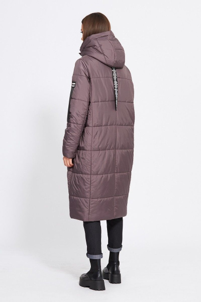 Пальто EOLA 1915 серо-фиолетовый - фото 5