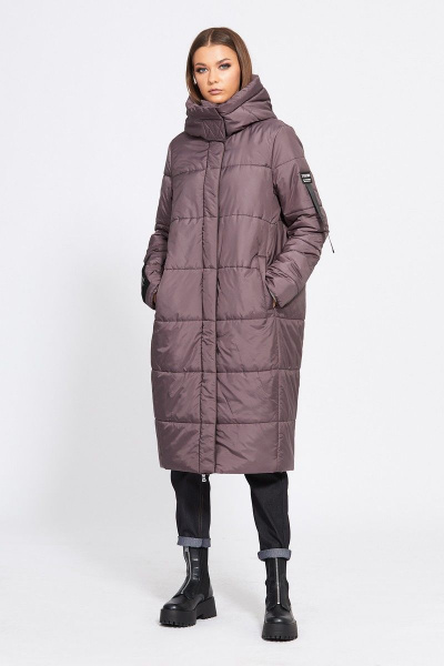 Пальто EOLA 1915 серо-фиолетовый - фото 1