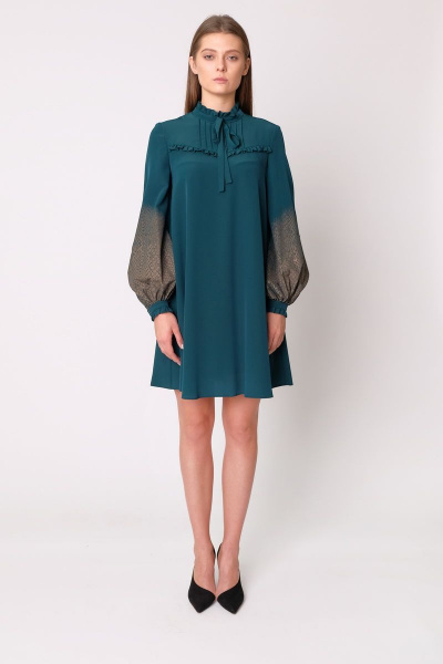 Платье нарядное текстильное длина 89 см на демисезон gird BURVIN 7281-81 1 - фото 1