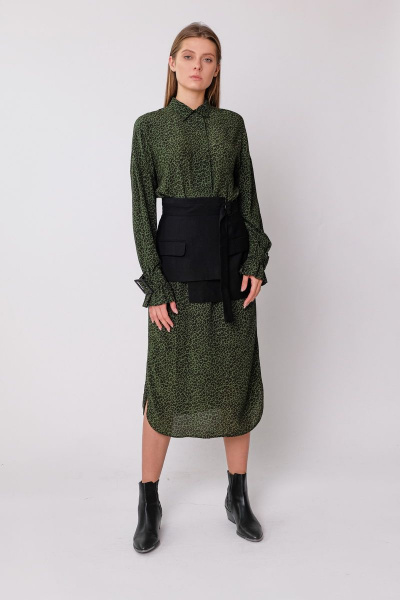 Пояс демисезонный черный вискоза на каждый день BURVIN 7408-00 - фото 1