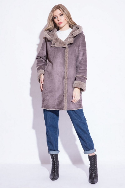 Дубленка ElectraStyle 3-0015/1-316/3161 тем латте - фото 2