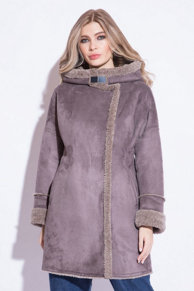 Дубленка ElectraStyle 3-0015/1-316/3161 тем латте - фото 4