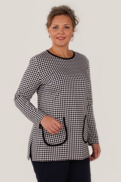 Джемпер демисезон прямой с разрезами и карманами Zlata 4339 /1 - фото 1