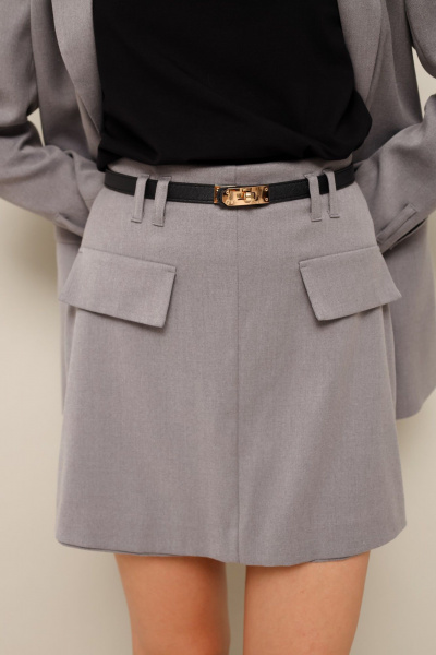 Комплект из жакета и юбки-шорт из текстиля PUR PUR 11-306 - фото 2